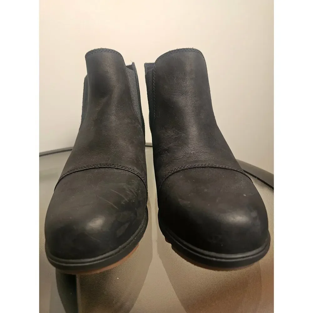 Sorel Evie II Waterproof Wedge Ankle Boots With Lugged Sole